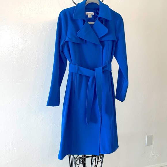 Liz Claiborne, new, long blue coat, size: small - Picture 1 of 4